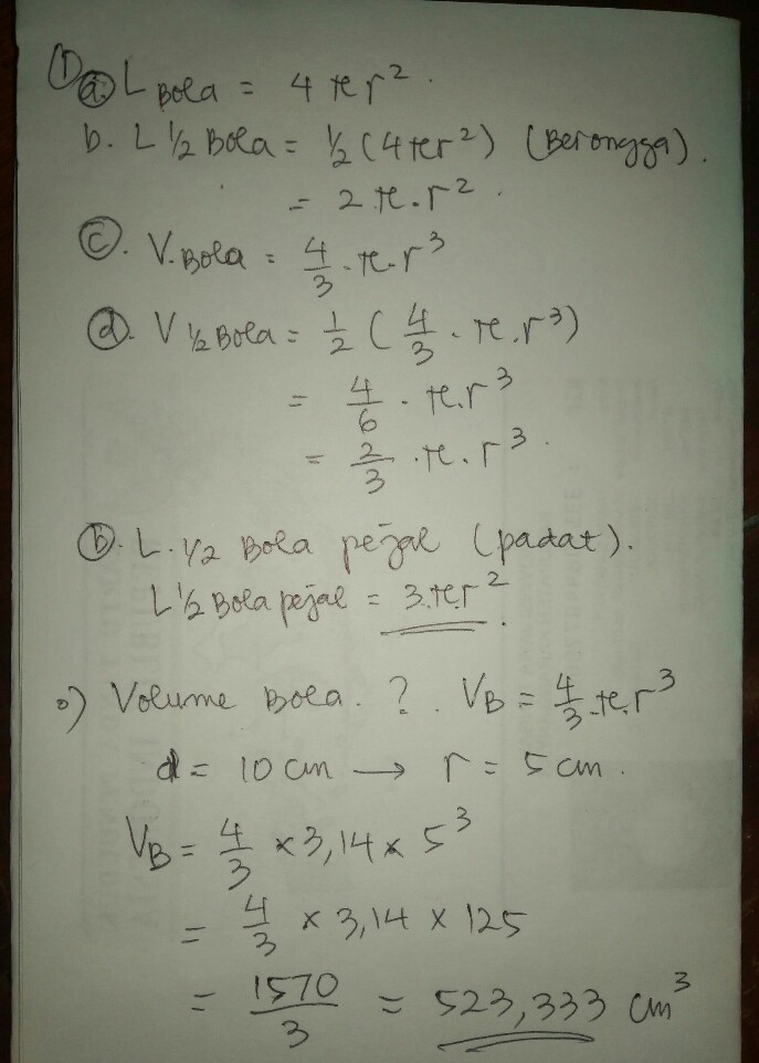 2 Hitunglah Volume Sebuah Lihat Cara Penyelesaian Di Qanda