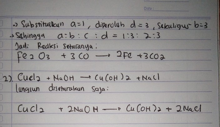 Setarakan Eaksi Reaksi Di Lihat Cara Penyelesaian Di Qanda