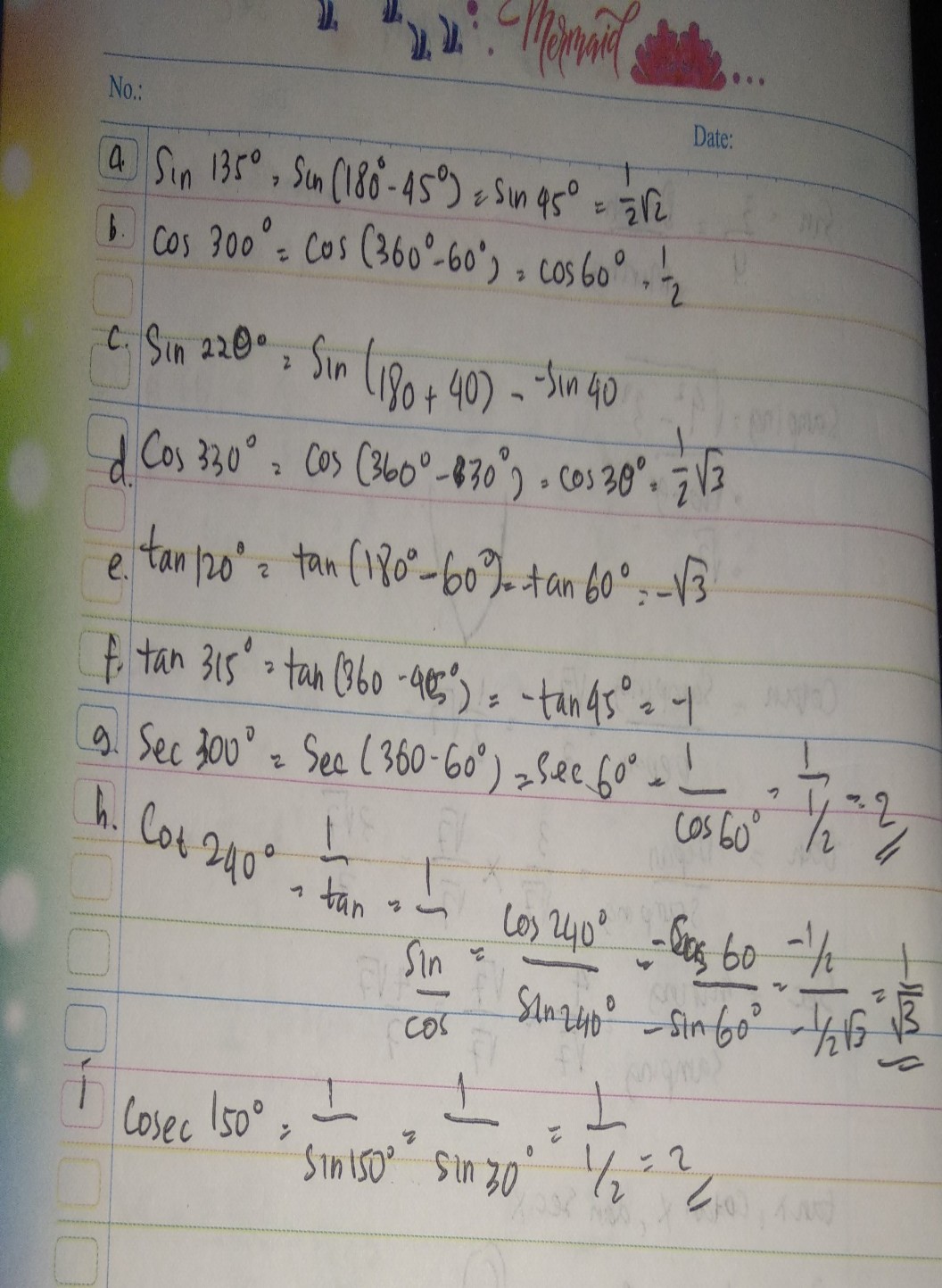 Tentukan Nilai Trigonometri Berikut A Cos 330 Studi Indonesia