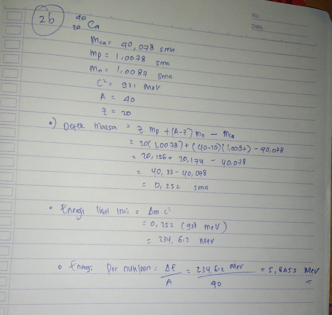 Tuliskan Nama Nuklida Jum Lihat Cara Penyelesaian Di Qanda