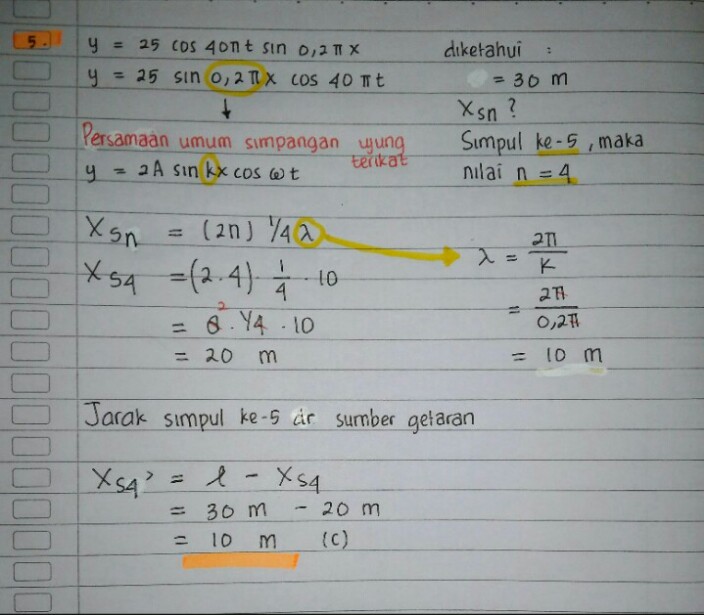 Gelombang Stasioner Meram Lihat Cara Penyelesaian Di Qanda