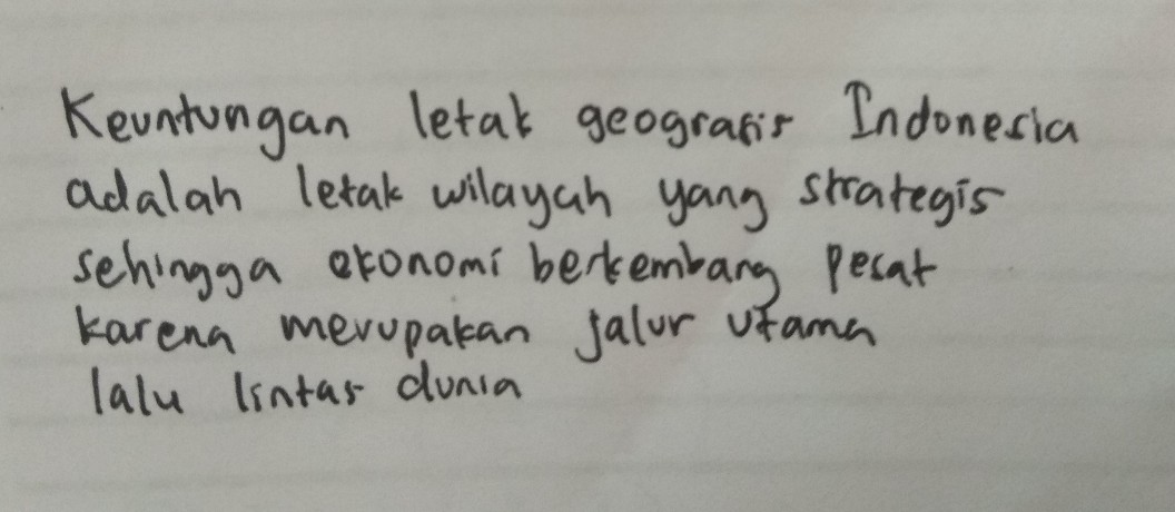 Keuntungan Letak Geografis 4 See How To Solve It At Qanda