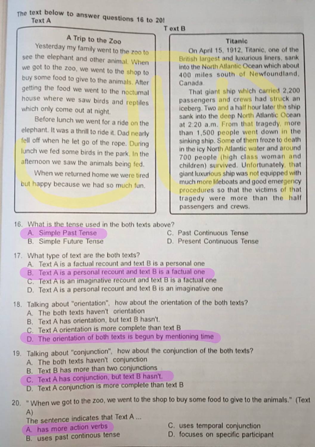 Ycs1crda My Family Went Lihat Cara Penyelesaian Di Qanda