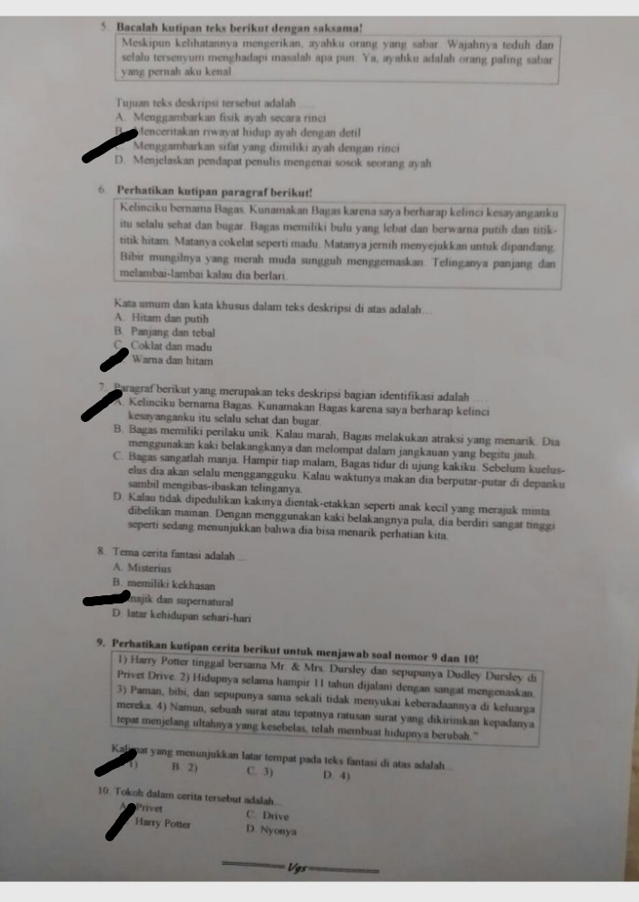 Kelinciku Bernama Bagas K Lihat Cara Penyelesaian Di Qanda