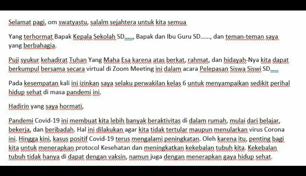 Menulis Pidato Singkat De Lihat Cara Penyelesaian Di Qanda